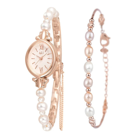 Mary Pearl Lady Watch Set